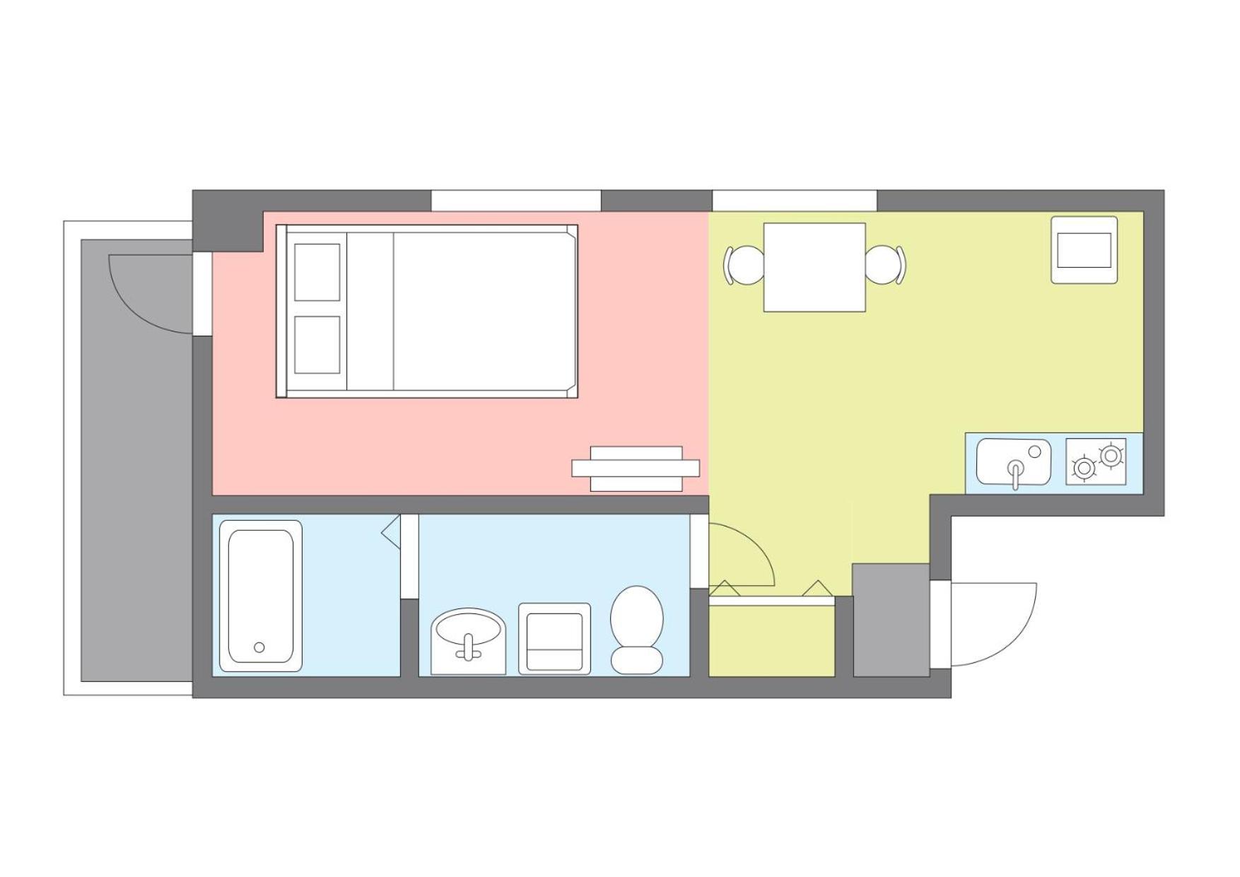 Yakuin Apartment Fukuoka  Exteriér fotografie